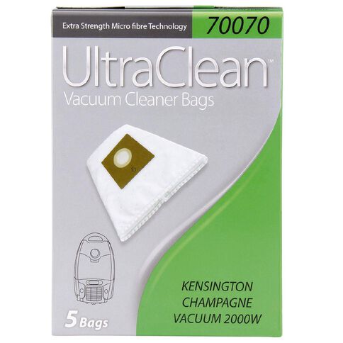 Ultra Clean Vacuum Bags For Kensington Champagne 5 Pack