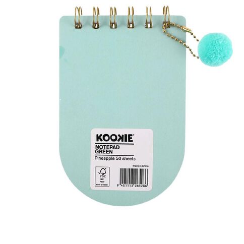Kookie Pineapple Small Notepad Green