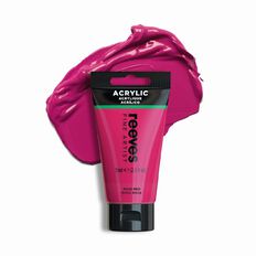 Reeves Fine Acrylic Paint Rose Red 75ml