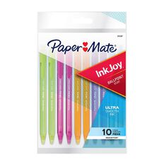 Paper Mate InkJoy 100RT 1.0mm Ballpoint Pen Assorted 10 Pack