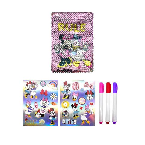 Mickey Mouse Sequin Activity Notebook With Markers