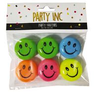 Party Inc Party Favours Smiley Face YoYo 6 Pack