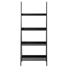 Living & Co Ladder Shelf 4 Tier Black