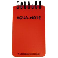 AquaNotes Notebook 75 x 115mm Waterproof 50 Leaf Red