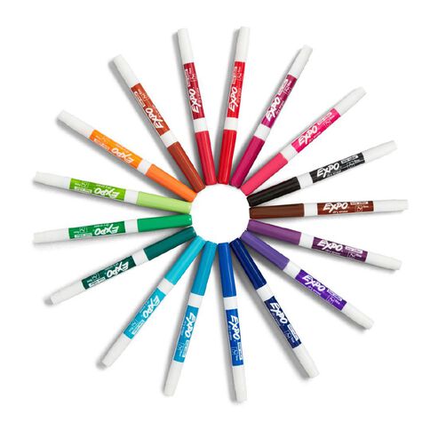 Expo Whiteboard Markers Fine Fashion 16 Pack