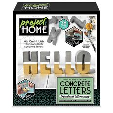 Project Home DIY Concrete Letters Kit