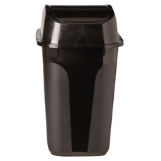 Living & Co Flip Lid Rubbish Bin Black 15L