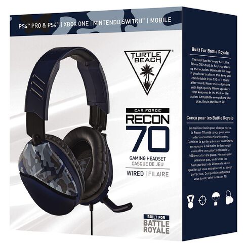 Turtle Beach Recon 70 Headset Camo Blue