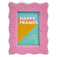 Happy Frames Fluffy Fabric 10x15 Pink