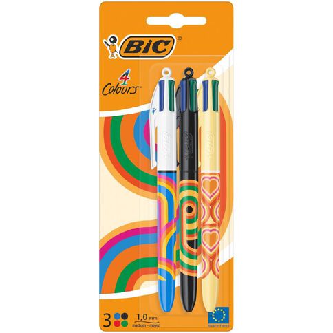 Bic 4 Colour Pen Decor Tie Dye