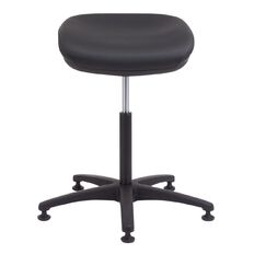 Chair Solutions Perching Stool Non Slip Vinyl Black