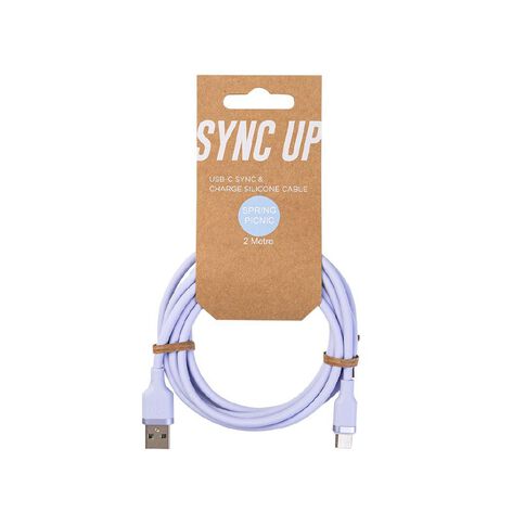 Spring Picnic USB-C Cable 2m Purple