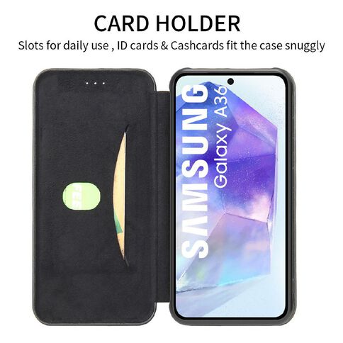 INTOUCH Samsung A36 Milano Wallet Case Black