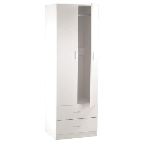 Living & Co Wardrobe Cabinet 2 Door & Drawers