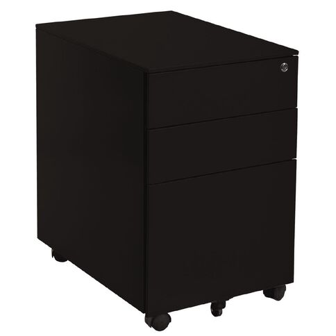 Workspace Studio 3 Drawer Mobile Black