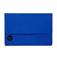WS Manilla Document Wallet Navy Foolscap