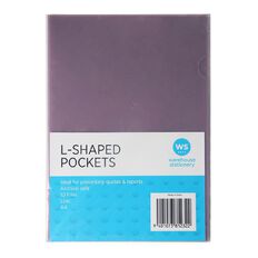 WS Colour Pop L-shaped Pockets Lilac 10 Pack