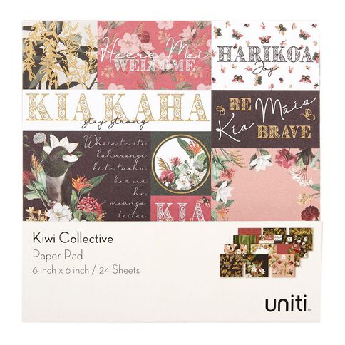 Uniti Kiwi Collective Designer Paper 6in x 6in 24 Sheets