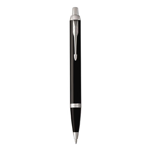 Parker IM Black Trim Ball Pen Blue Mid