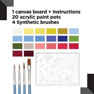 Reeves Paint By Numbers Hot Air Balloons 12 x 16 inch