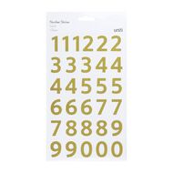 Uniti Numbers Foil Gold 1 Sheet