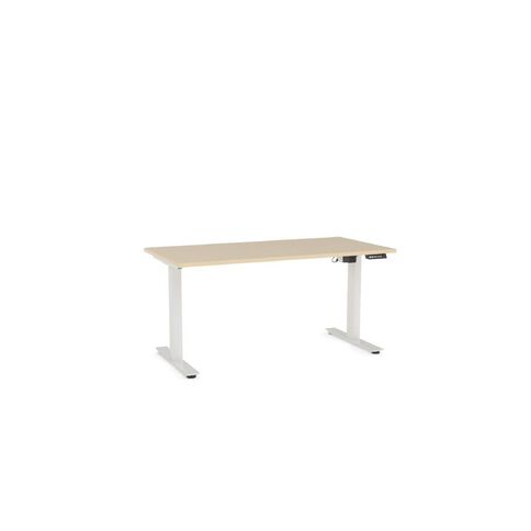 Agile Electric Height Adjustable Desk 1800 Nordic Maple/White