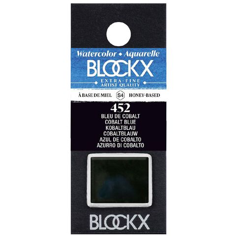 BLOCKX Watercolour Half Pan S4 452 Cobalt Blue