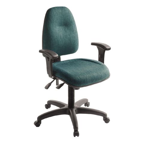Eden Spectrum Deluxe 3 Lever Highback Ergonomic Chair with Arms Atlantic