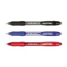 Paper Mate Profile Retractable 1.0mm Ball Pen Business Assorted 4 Pack