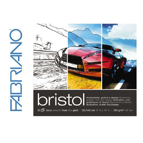 Fabriano Bristol Pad 250gsm 20 Sheets A3