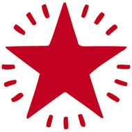 Xstamper Stamp Twinkle Star Red Mid