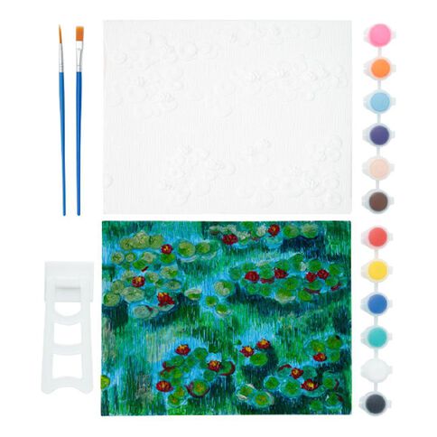 Jasart 3D Relief Art Water Lillies 210 x 165mm Jasart 3D Relief Art Water Lillies 210 x 165mm