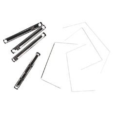 WS 80mm Metal File Fasteners 50mm Prong 2 Piece 50 Pack