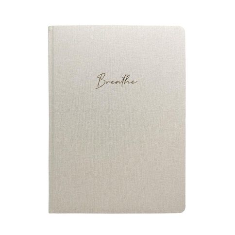 Uniti Stationery Linen A4 Notebook Cream
