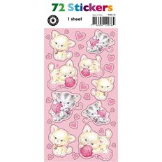 World Greeting Stickers 72 Piece Assorted