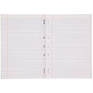 WS Exercise Book 1B8 7mm Ruled 36 Leaf Punched Red