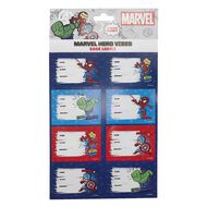 Marvel Heroes Book Labels