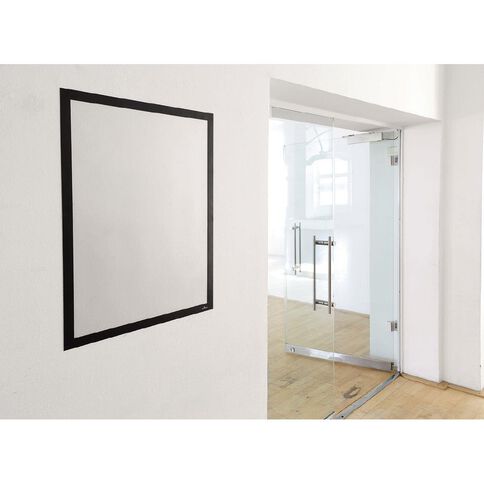 DURAFRAME Self Adhesive Sign 1 Pack Black A3