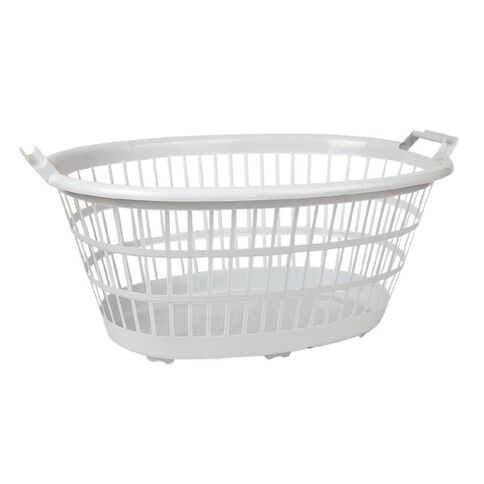 Living & Co Laundry Basket White 35L