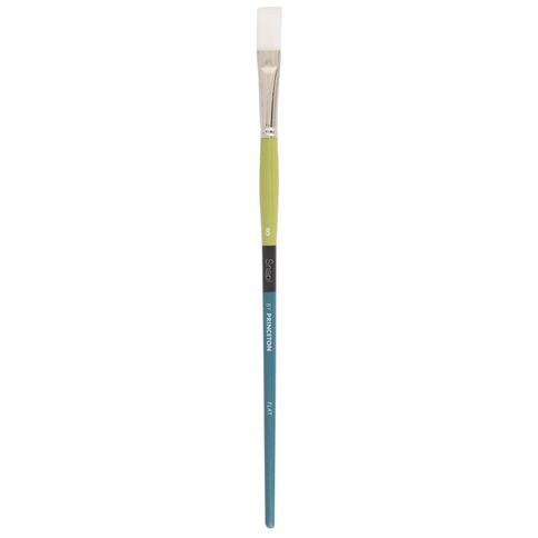 Princeton Snap Brush Long Handle Taklon Flat 8 White