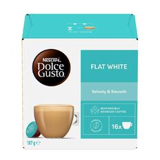 Nescafe Dolce Gusto Flat White Capsules 16 Pack