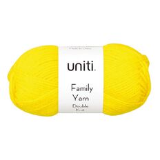 Uniti Double Knit Family Yarn Yellow Mid 50g