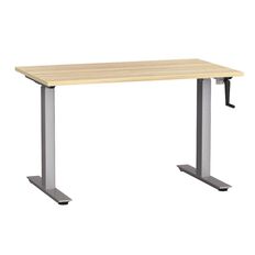 Agile Height Adjustable Desk 1200 Atlantic Oak/Silver