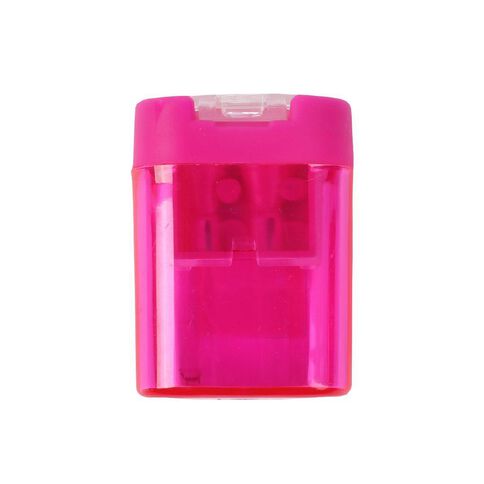 WS Pencil Sharpener 2 Hole Barrel Plastic