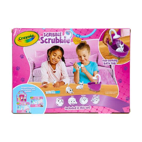 Crayola Scribble Scrubbies Pets Bath Tub Playset