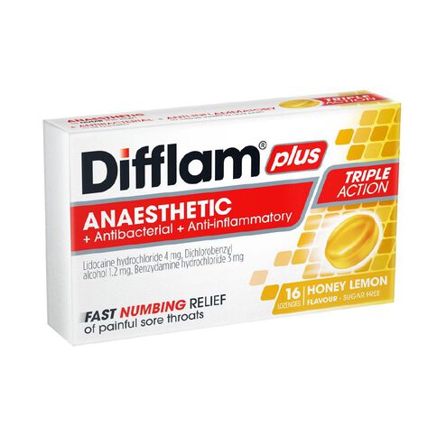 Difflam Anaesthetic Honey & Lemon Lozenge