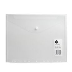 WS Domed Document Wallet Clear A4