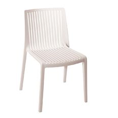 Eden Cool Indoor/Outdoor Stacker Chair White
