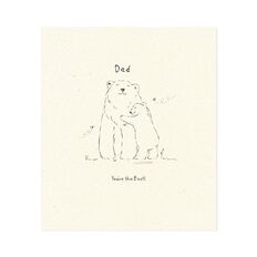 John Sands Father's Day Card Conv Dad You're The Best Bears Hugging
