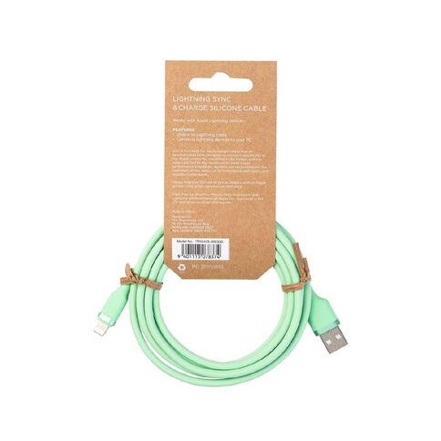 Spring Picnic Lightning Cable 2m Green
